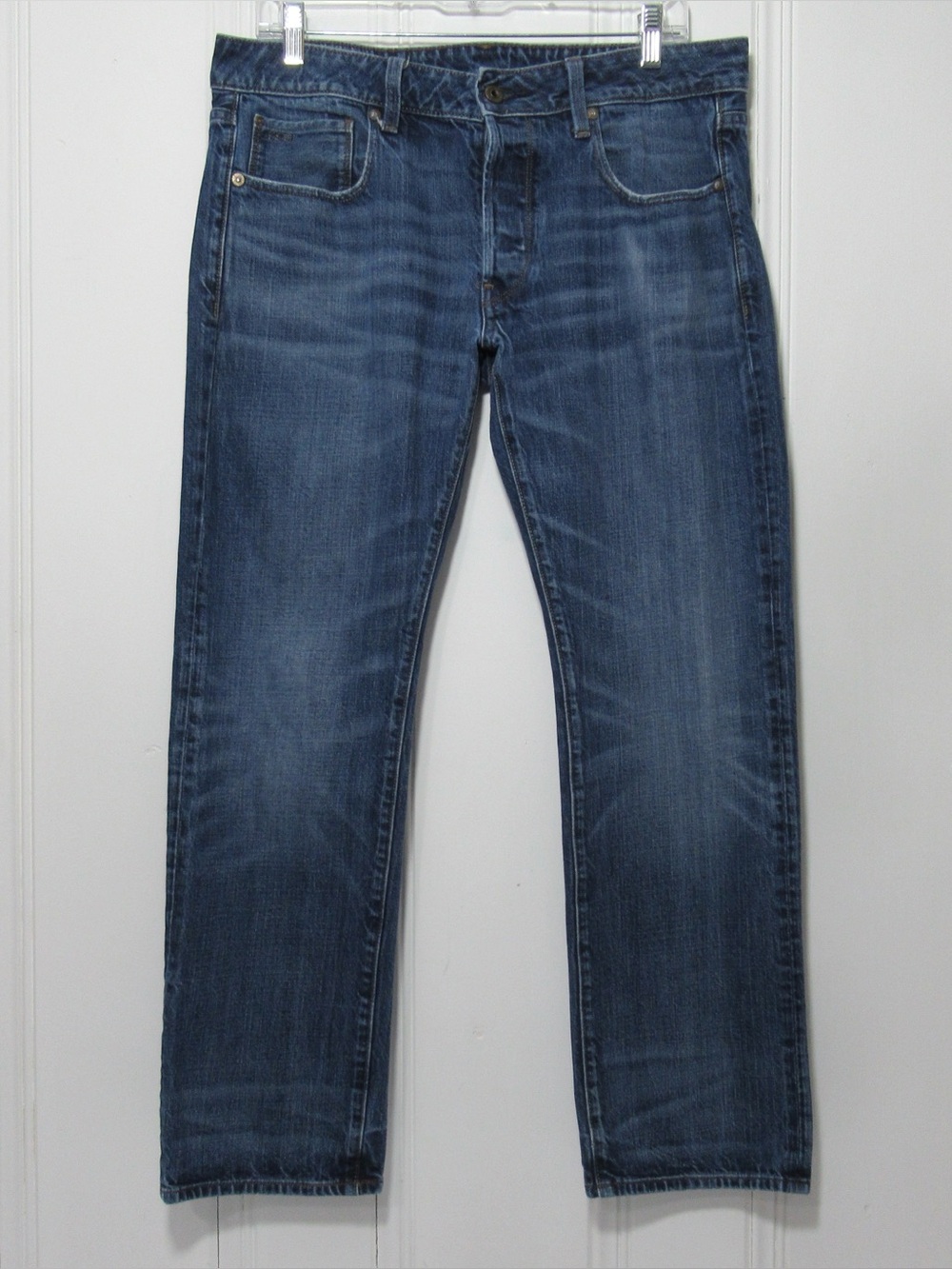 G Star Raw 3301 Straight Leg Denim Jeans Size 34